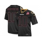 Nike NFL Jerseys Washington Redskins #10 Robert Griffin III Black 80TH Patch[Elite Lights Out]