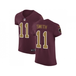 Nike Washington Redskins #11 Alex Smith Burgundy Red Alternate Men Stitched NFL Vapor Untouchable Elite Jersey