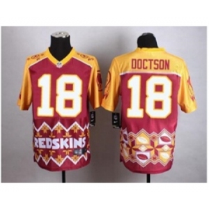 Nike Washington Redskins #18 Josh Doctson Burgundy Red Men's Stitched NFL Elite Noble Fashion Jersey