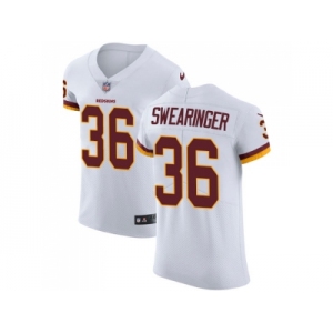 Nike Washington Redskins #36 D.J. Swearinger White Men Stitched NFL Vapor Untouchable Elite Jersey