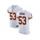 Nike Washington Redskins #53 Zach Brown White Men Stitched NFL Vapor Untouchable Elite Jersey