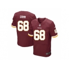 Nike Washington Redskins #68 Russ Grimm Burgundy Red Elite Jersey