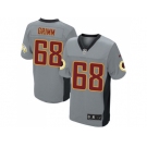 Nike Washington Redskins #68 Russ Grimm Grey Shadow Elite NFL Jersey