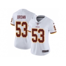 Women Nike Washington Redskins #53 Zach Brown White Stitched NFL Vapor Untouchable Limited Jersey