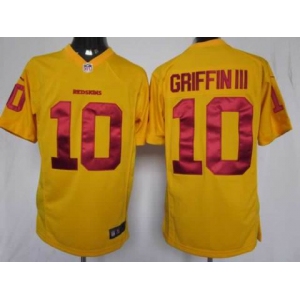 nike nfl jerseys washington redskins #10 griffin iii yellow[Elite]