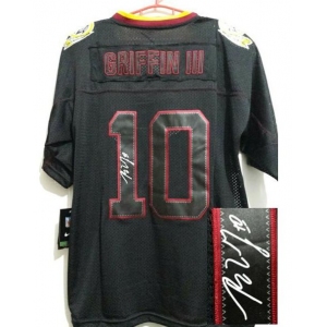 nike nfl jerseys washington redskins #10 griffiniii black[Elite lights out signature]