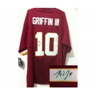 nike nfl jerseys washington redskins #10 griffiniii red[Elite signature]