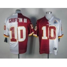 nike nfl jerseys washington redskins #10 griffiniii white-red[Elite split 50th Patch]