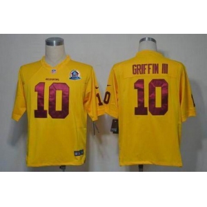 nike nfl jerseys washington redskins #10 griffiniii yellow[Elite 50th Patch]