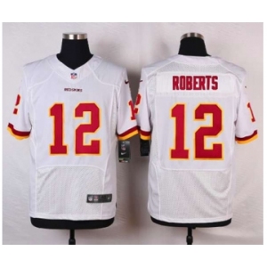 nike nfl jerseys washington redskins #12 roberts white[Elite]
