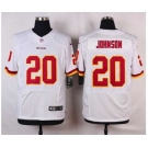 nike nfl jerseys washington redskins #20 johnson white[Elite]