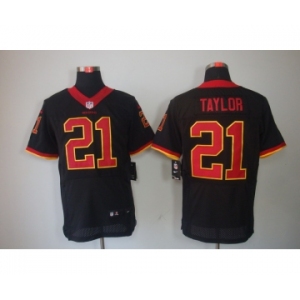 nike nfl jerseys washington redskins #21 taylor black[Elite]