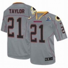 nike nfl jerseys washington redskins #21 taylor grey[Elite lights out 50th Patch]