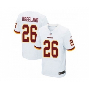 nike nfl jerseys washington redskins #26 breeland white[Elite]