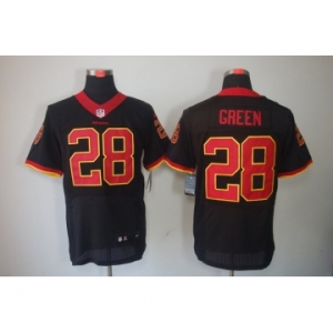 nike nfl jerseys washington redskins #28 green black[Elite]