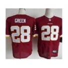 nike nfl jerseys washington redskins #28 green red[Elite]