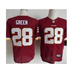 nike nfl jerseys washington redskins #28 green red[Elite]