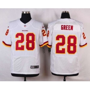 nike nfl jerseys washington redskins #28 green white[Elite]