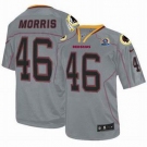 nike nfl jerseys washington redskins #46 morris grey[Elite lights out 50th Patch]