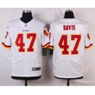 nike nfl jerseys washington redskins #47 davis white[Elite][davis]