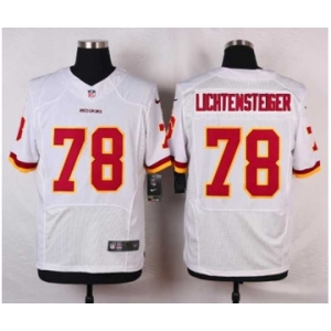 nike nfl jerseys washington redskins #78 lichtensteiger white[new Elite]