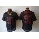 nike nfl jerseys washington redskins #91 kerrigan black[Elite lights out]