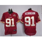 nike nfl jerseys washington redskins #91 kerrigan red(80 anniversary patch)