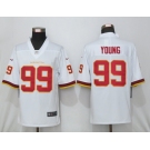 Men New Nike Washington Red Skins #99 Young White 2020 Vapor Untouchable Limited Playe