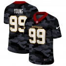 Men New Nike Washington Redskins #99 Young  2020 Nike Camo Salute to Service Limited Jersey