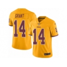 Men Nike Washington Redskins #14 Ryan Grant Limited Gold Rush Vapor Untouchable NFL Jersey