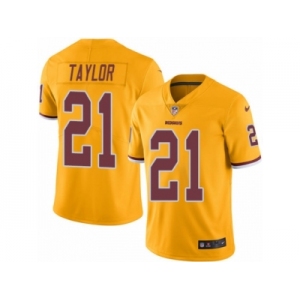 Men Nike Washington Redskins #21 Sean Taylor Limited Gold Rush Vapor Untouchable NFL Jersey