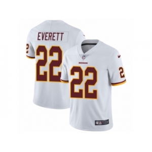 Men Nike Washington Redskins #22 Deshazor Everett White Vapor Untouchable Limited Player NFL Jersey