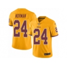 Men Nike Washington Redskins #24 Josh Norman Limited Gold Rush Vapor Untouchable NFL Jersey