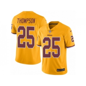 Men Nike Washington Redskins #25 Chris Thompson Limited Gold Rush Vapor Untouchable NFL Jersey