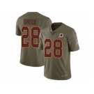 Men Nike Washington Redskins #28 Darrell Green Limited Olive 2017 Salute to Service NFL Jersey