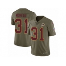 Men Nike Washington Redskins #31 Fabian Moreau Limited Olive 2017 Salute to Service NFL Jersey