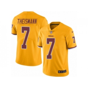 Men Nike Washington Redskins #7 Joe Theismann Limited Gold Rush Vapor Untouchable NFL Jersey