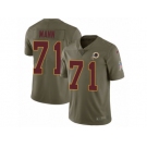 Men Nike Washington Redskins #71 Charles Mann Limited Olive 2017 Salute to Service NFL Jersey