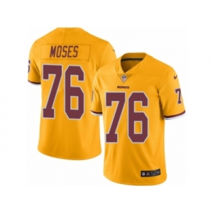 Men Nike Washington Redskins #76 Morgan Moses Limited Gold Rush Vapor Untouchable NFL Jersey