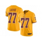 Men Nike Washington Redskins #77 Shawn Lauvao Limited Gold Rush Vapor Untouchable NFL Jersey