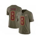 Men Nike Washington Redskins #8 Kirk Cousins Limited Olive 2017 Salute to Service NFL Jersey