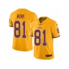 Men Nike Washington Redskins #81 Art Monk Limited Gold Rush Vapor Untouchable NFL Jersey