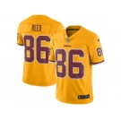 Men Nike Washington Redskins #86 Jordan Reed Limited Gold Rush Vapor Untouchable NFL Jersey