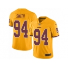 Men Nike Washington Redskins #94 Preston Smith Limited Gold Rush Vapor Untouchable NFL Jersey