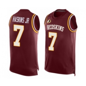 Men Washington Redskins #7 Dwayne Haskins Limited Red Player Name & Number Tank Top Football Jersey