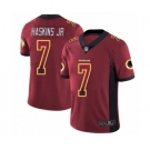 Men Washington Redskins #7 Dwayne Haskins Limited Red Rush Drift Fashion Football Jersey