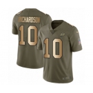 Men's Nike Washington Redskins #10 Paul Richardson Limited Olive Gold 2017 Salute to Service NFL Jersey