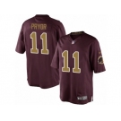 Men's Nike Washington Redskins #11 Terrelle Pryor Limited Burgundy Red Gold Number Alternate 80TH Anniversary NFL Jersey