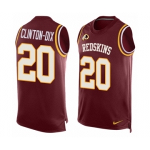 Men's Nike Washington Redskins #20 Ha Clinton-Dix Limited Red Player Name & Number Tank Top NFL Jersey