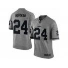 Men's Nike Washington Redskins #24 Josh Norman Limited Gray Gridiron NFL Jersey